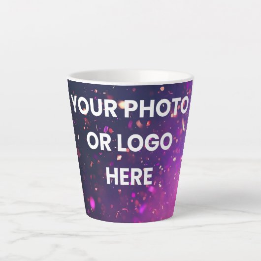 “Personalized Latte Mug – Add Your Photo or Logo” Milchtasse (Vorderseite)