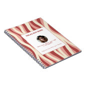 Personalized Lavender and Yellow Wave Patterned Notizblock (Rechte Seite)