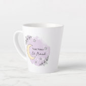 Personalized Lavender Eid Mubarak Coffee Mug Milchtasse (Linke Ecke)