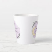 Personalized Lavender Eid Mubarak Coffee Mug Milchtasse (Vorderseite)