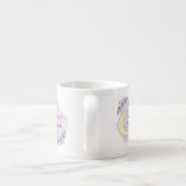 Personalized Lavender Eid Mubarak Espresso Mug Espressotasse (Rückseite)