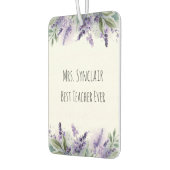 Personalized Lavender Flowers Teacher Appreciation Autolufterfrischer (Links)
