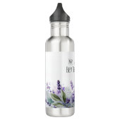 Personalized Lavender Flowers Teacher Appreciation Edelstahlflasche (Links)