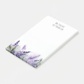 Personalized Lavender Flowers Teacher Appreciation Post-it Klebezettel (angewinkelt)