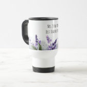 Personalized Lavender Flowers Teacher Appreciation Reisebecher (Vorderseite Links)