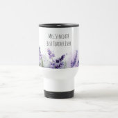 Personalized Lavender Flowers Teacher Appreciation Reisebecher (Mittel)
