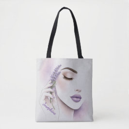Personalized Lavender Purple Woman Elegant Chic Tasche