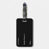 Personalized Lawrention Luggage Tag Gepäckanhänger (Rückseite vertikal)