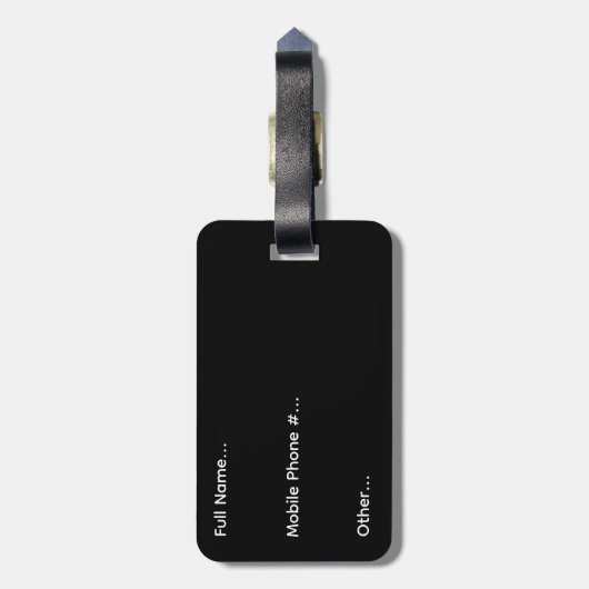 Personalized Lawrention Luggage Tag Gepäckanhänger (Rückseite vertikal)