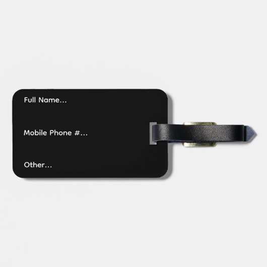 Personalized Lawrention Luggage Tag Gepäckanhänger (Rückseite horizontal)