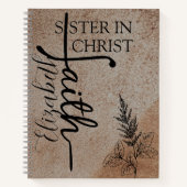 Personalized Leather Christian Journal for Her,  Notizblock (Vorderseite)