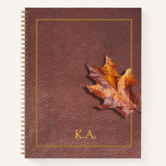 Personalized Leather Look Journal Gift for Writers Notizblock