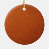 Personalized Leather Pastel Wreath Keramik Ornament (Hinten)