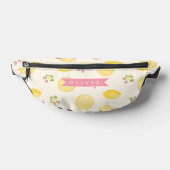 Personalized Lemon Floral Summer Custom Name Bauchtasche (Ablage )