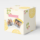 Personalized Lemon Floral Summer Custom Name Geschenkschachtel (Vorderseite)