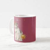 Personalized Leo Cat Mug with Name Kaffeetasse (Vorderseite Links)