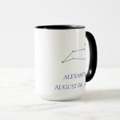 Personalized Leo Constellation Mug - Custom Star S Tasse (VorderseiteRechts)