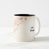 Personalized Leo Zodiac Photo Mug Zweifarbige Tasse (VorderseiteRechts)