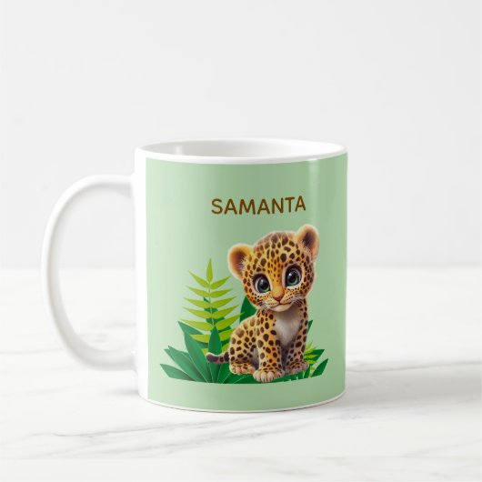 Personalized Leopard Mug  Kaffeetasse (Links)
