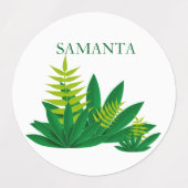 Personalized Leopard Waterproof Labels Etiketten (Design 2)