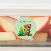 Personalized Leopard Waterproof Labels Etiketten (Befestigt)