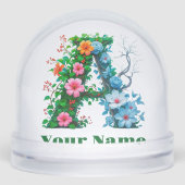 Personalized Letter A Schneekugeln (Vorderseite)