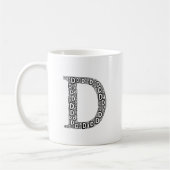 Personalized Letter D Coffee Mug Gift Kaffeetasse (Links)