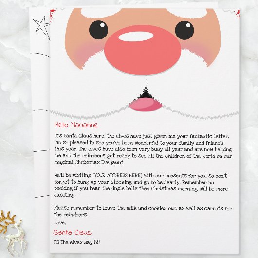 Personalized Letter From Santa Claus to Children