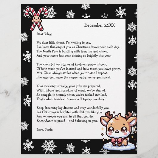 Personalized Letter from Santa for Children (Vorderseite)