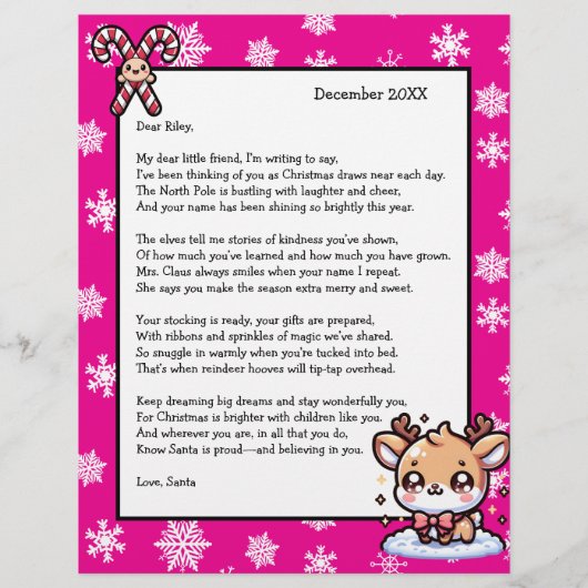 Personalized Letter from Santa for Children (Vorderseite)
