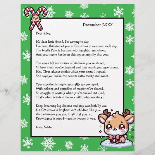 Personalized Letter from Santa for Children (Vorderseite)