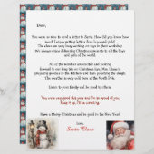 Personalized Letter From Santa Snowman (Vorne/Hinten)