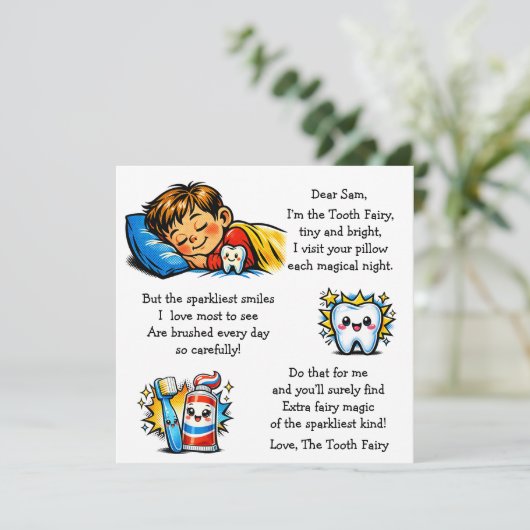 Personalized Letter from the Tooth Fairy (Stehend Vorderseite)