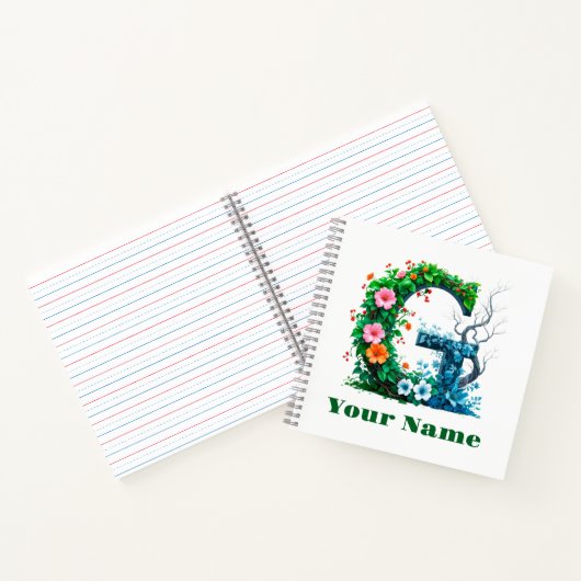 Personalized Letter G Notizblock (Innenseite)