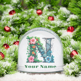 Personalized Letter N Schneekugeln