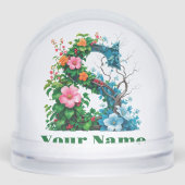 Personalized Letter S Schneekugeln (Vorderseite)