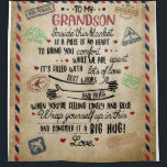 Personalized Letter to My GrandSon, Birthday Gift Duschvorhang<br><div class="desc">Personalized Letter to My GrandSon,  Birthday Gift</div>