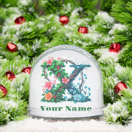 Personalized Letter X Schneekugeln