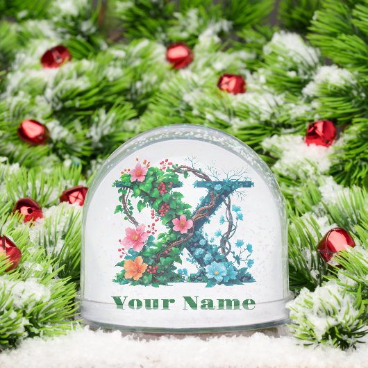 Personalized Letter X Schneekugeln (Weihnachten)