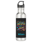 Personalized Librarian Gift Edelstahlflasche (Vorderseite)