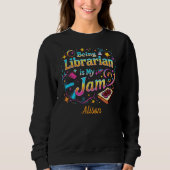 Personalized Librarian Gift Sweatshirt (Vorderseite)