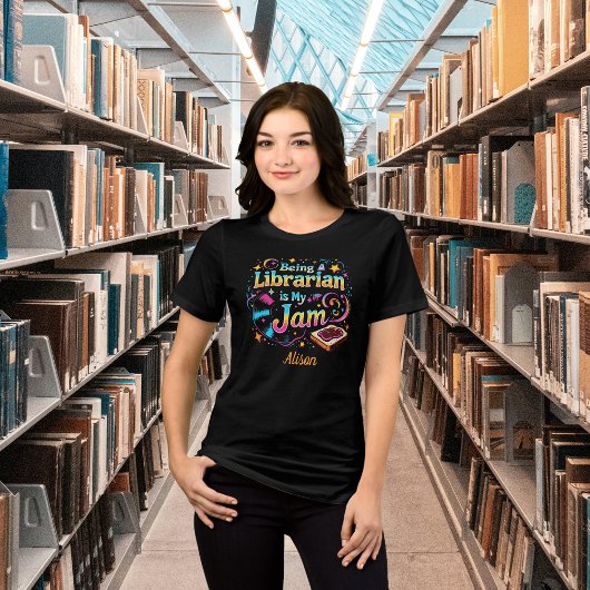 Personalized Librarian Gift Tri-Blend Shirt