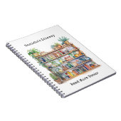 Personalized Library Watercolor Notebooks Notizblock (Rechte Seite)