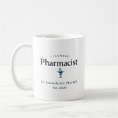Personalized Licensed Pharmacist Kaffeetasse (Links)