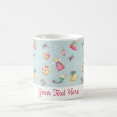 Personalized Light Blue Christmas Mug Kaffeetasse (Mittel)