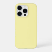 Personalized Light yellow iPhone Case with Custom Hülle (Rückseite)