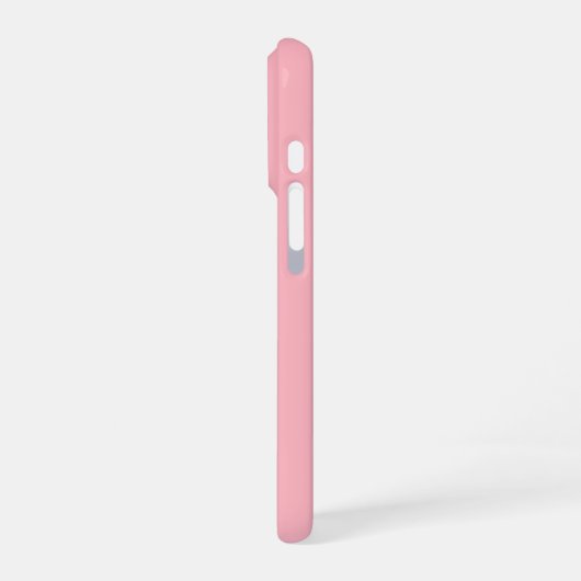 Personalized LightPink iPhone Case with Custom Hülle (Linke Seite)