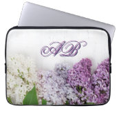 Personalized Lilac Laptop Sleeve | Monogram 13" (Vorderseite)