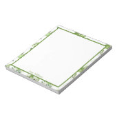 Personalized Lime Floral Notepad Notizblock (Rotiert)
