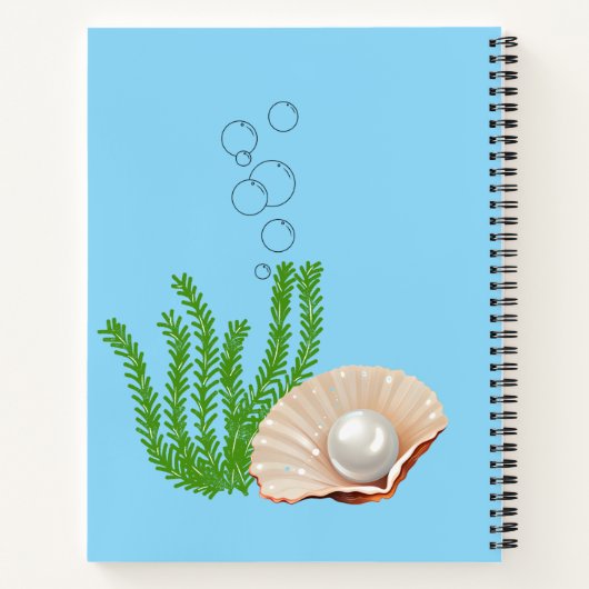 Personalized Little Fish Deluxe Spiral Notebook Notizblock (Rückseite)